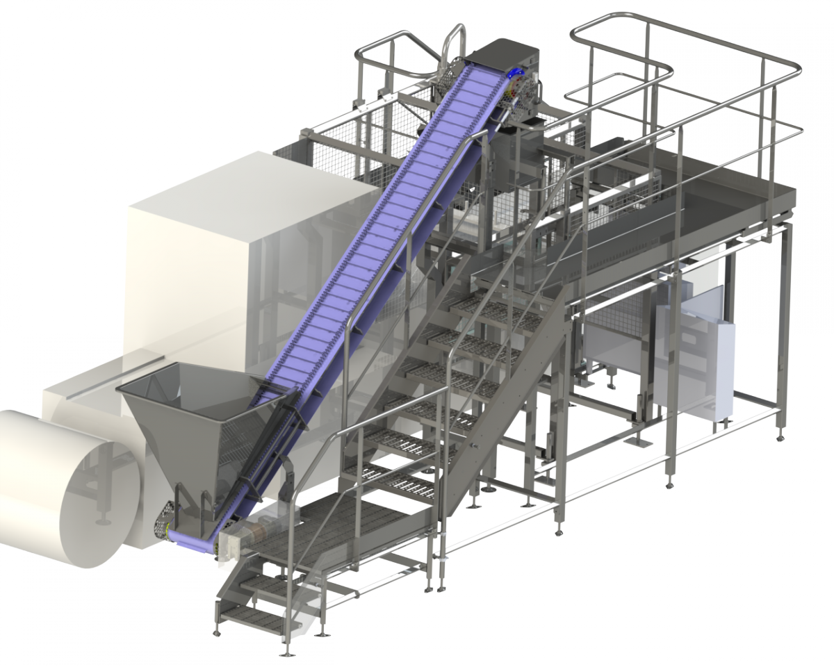 Passerelle d&rsquo;Accès et Cartérisation de Machines sur Thermoformeuse