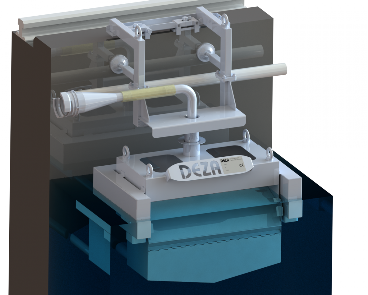Skimmer sur flotteurs pour piscine de grand volume