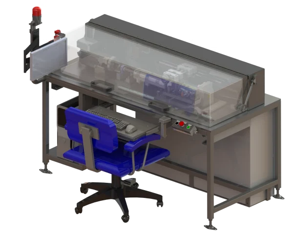 Banc d&rsquo;essais avec moteur d&rsquo;entraînement